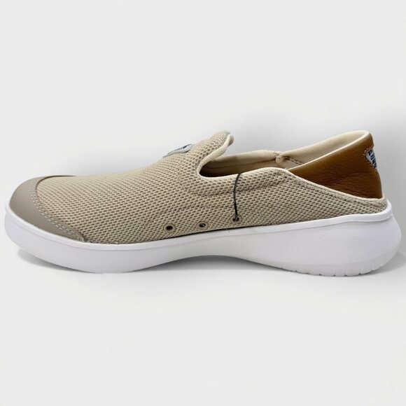 Columbia Men’s Boatside Vent PFG Boat Slip-On Shoes Canvas Tan Delta Size 8 - Picture 3 of 15